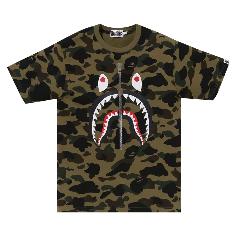 BAPE 1st Camo Shark T-Shirt Green