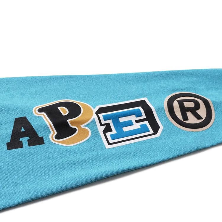 BAPE Multi Fonts Relaxed Fit Heavy Weight Long-Sleeve Sax