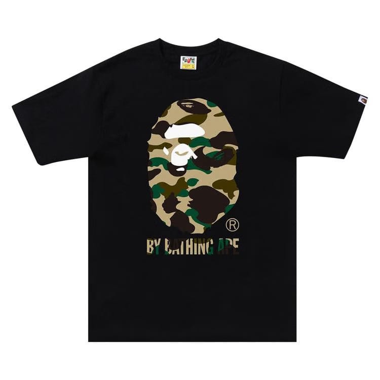 BAPE 1st Camo Side Big Ape Head T-Shirt Black/Yellow