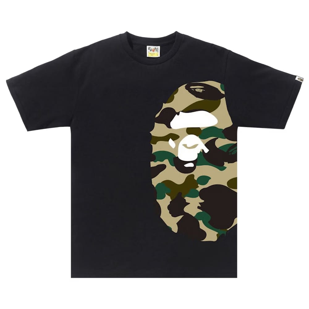 BAPE 1st Camo Side Big Ape Head T-Shirt Black/Yellow