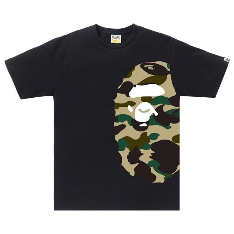 BAPE 1st Camo Side Big Ape Head T-Shirt Black/Yellow