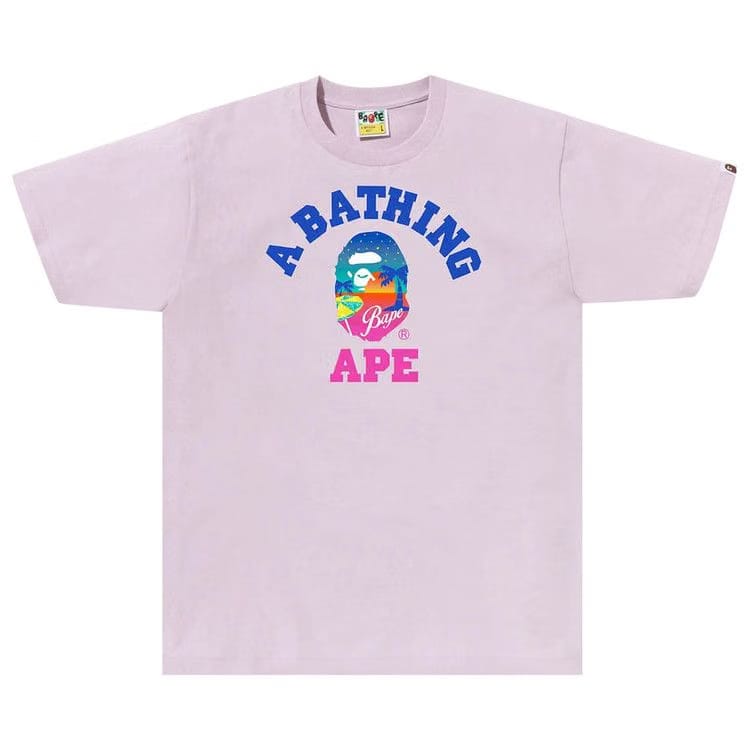 BAPE Sunset Beach T-Shirt Purple