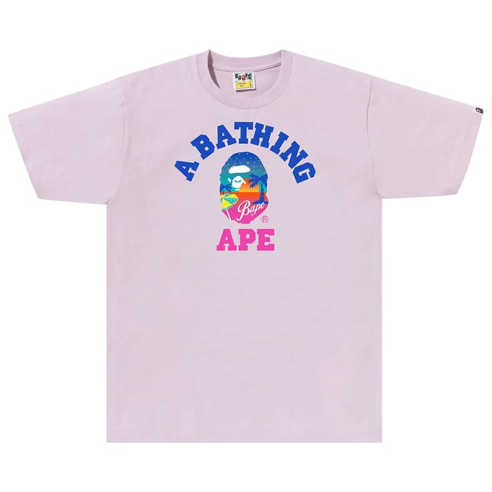 BAPE Sunset Beach T-Shirt Purple