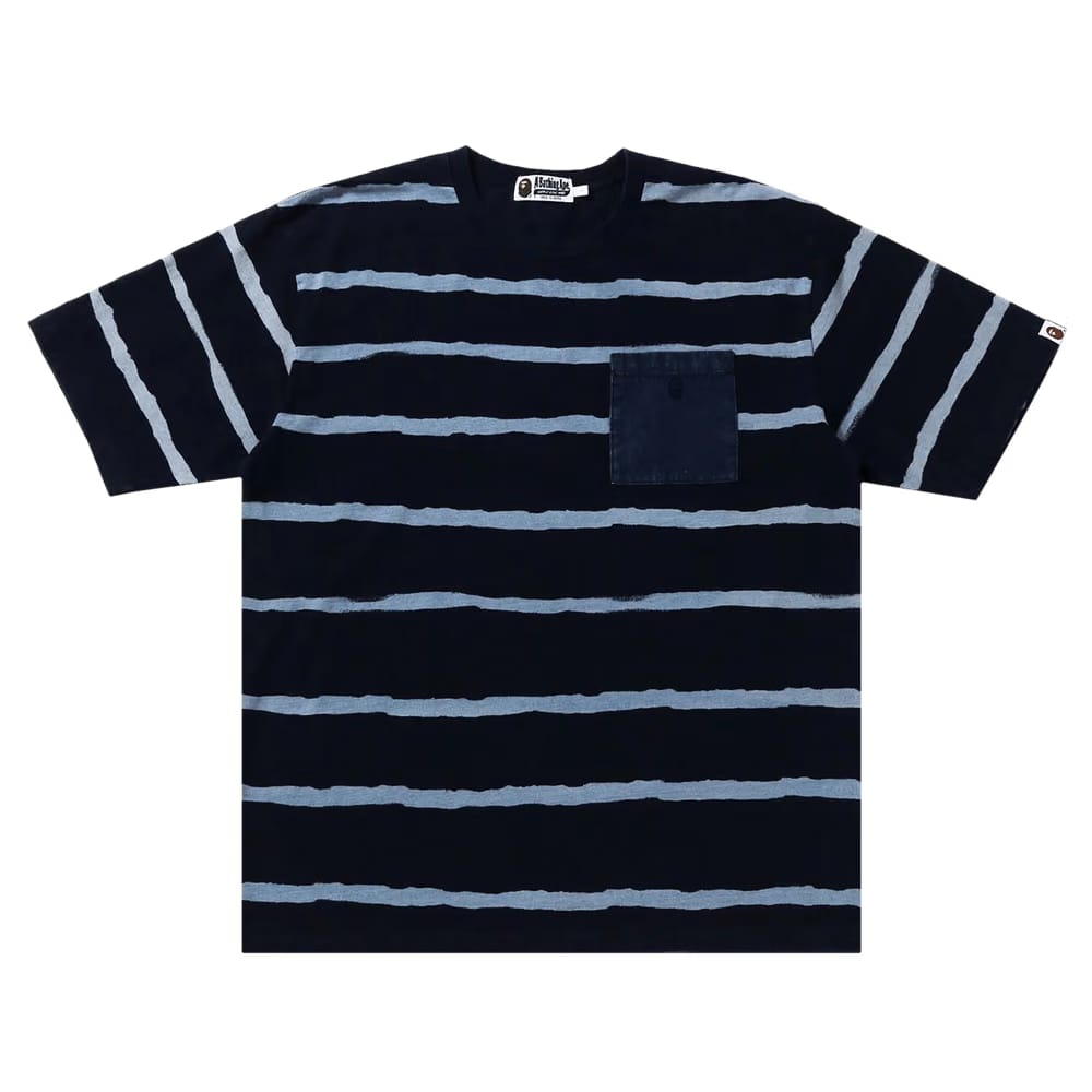 BAPE Discharge Print Relaxed Fit T-Shirt Indigo