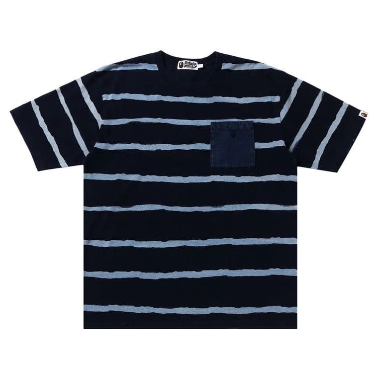 BAPE Discharge Print Relaxed Fit T-Shirt Indigo