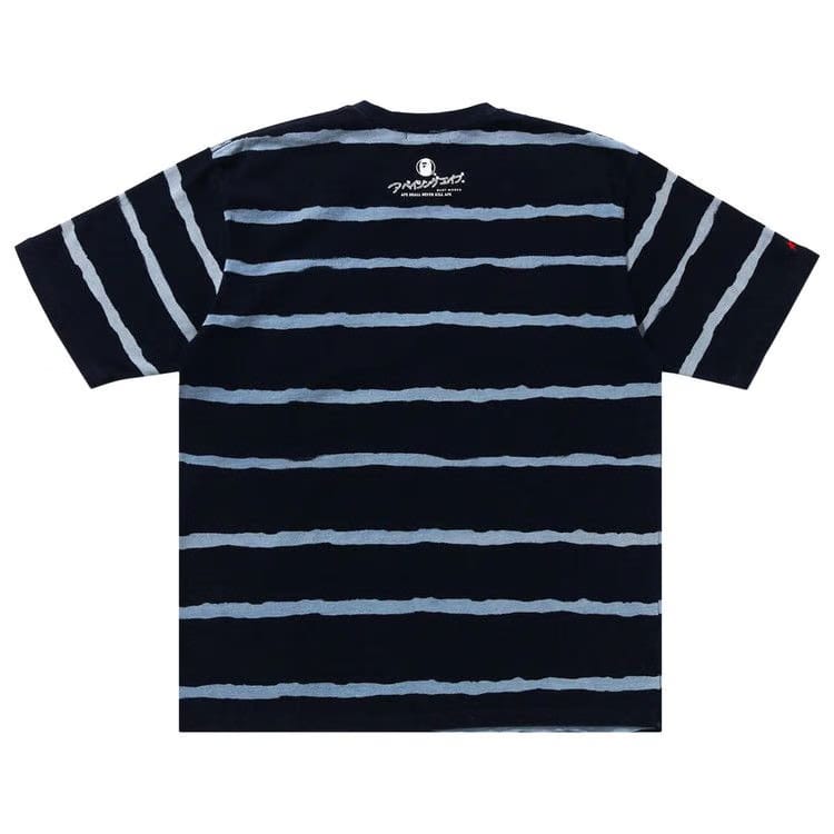 BAPE Discharge Print Relaxed Fit T-Shirt Indigo