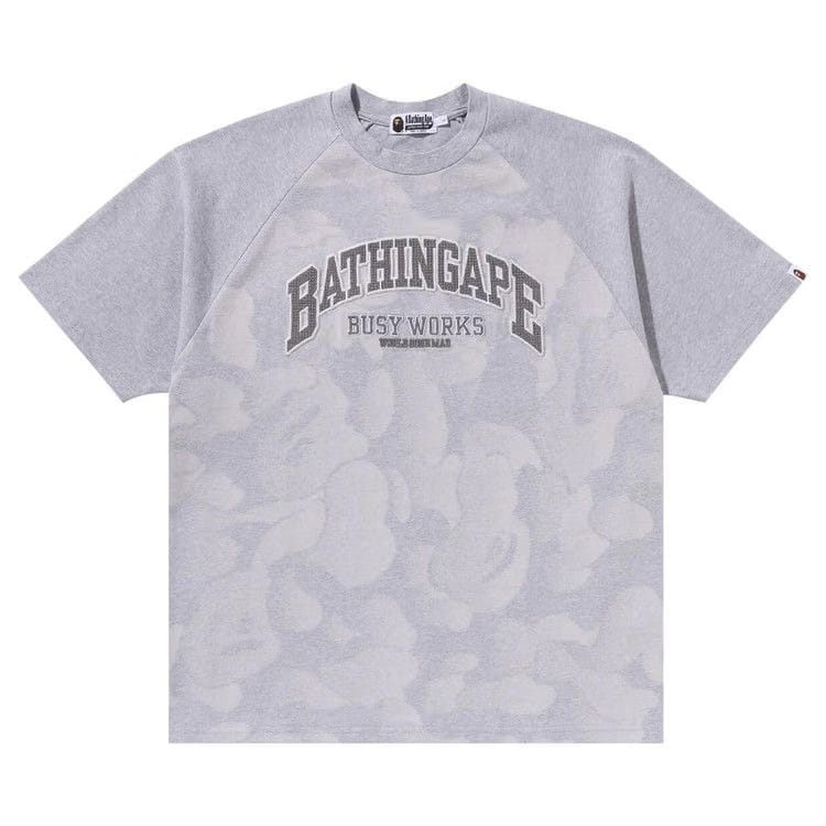 BAPE Bathing Ape Raglan Sleeve Relaxed Fit T-Shirt Grey