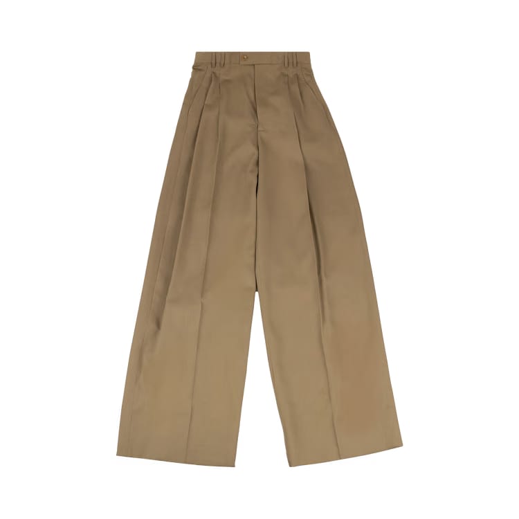 Gucci Wide Leg Pants Beige