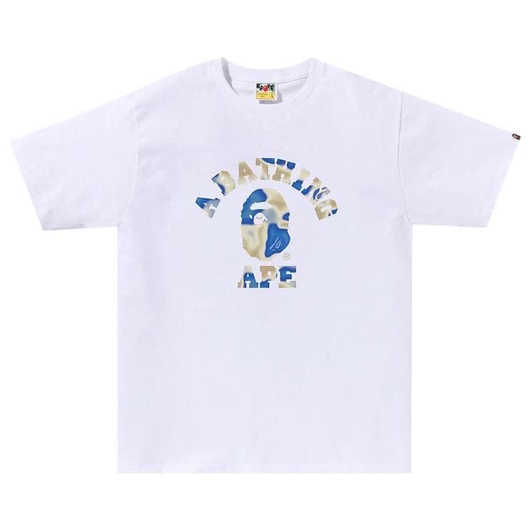 BAPE Liquid Camo College T-Shirt White/Blue