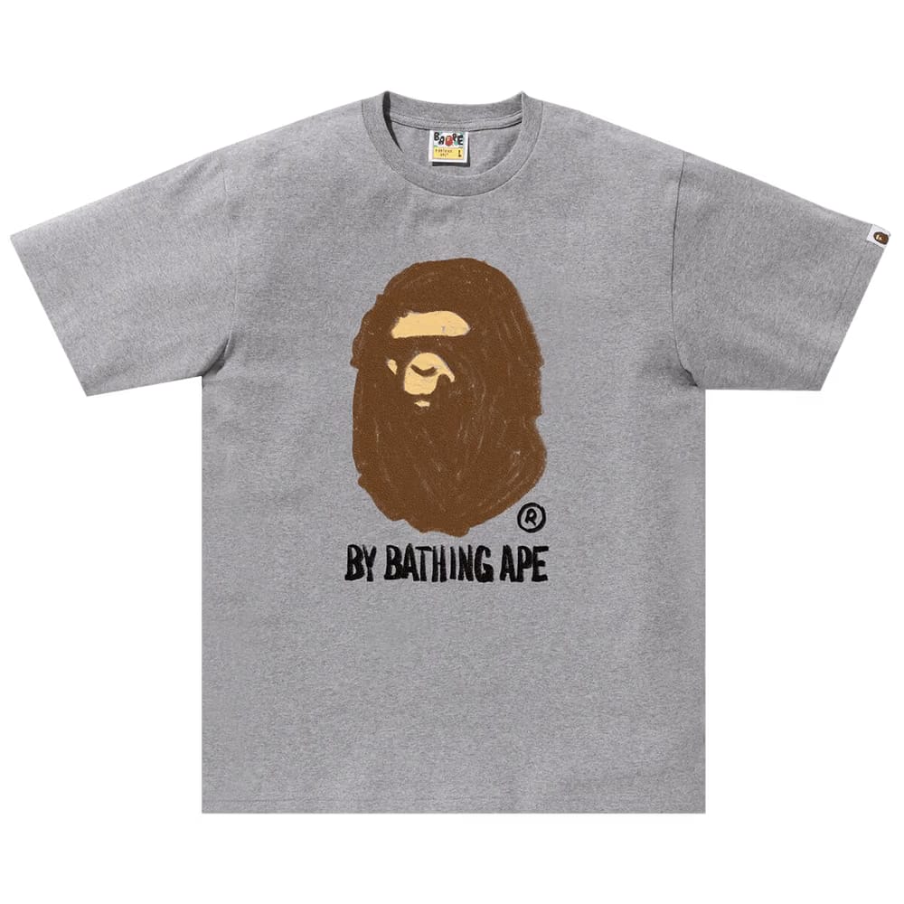 BAPE Hand Draw By Bathing Ape T-Shirt Grey