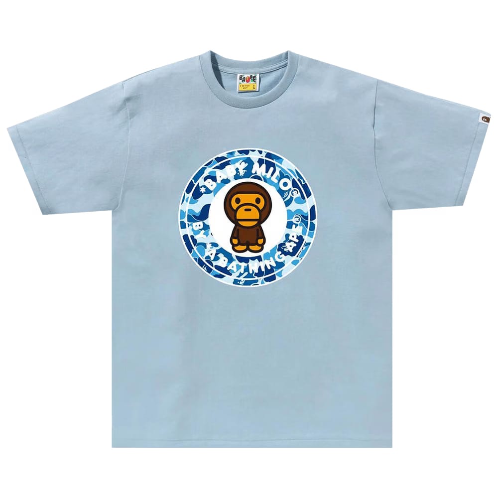 BAPE ABC Camo Milo Busy Works T-Shirt Sax/Blue