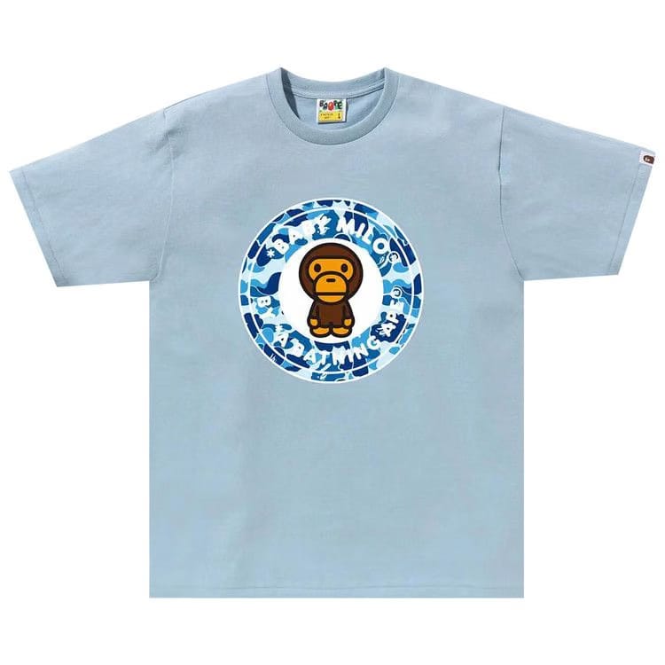 BAPE ABC Camo Milo Busy Works T-Shirt Sax/Blue