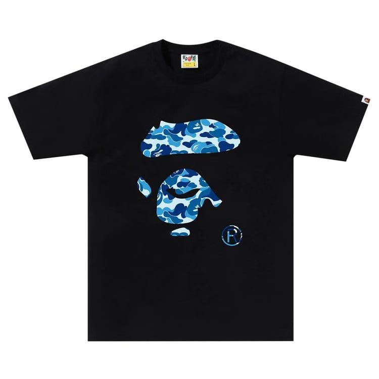 BAPE ABC Camo Ape Face T-Shirt Black/Blue