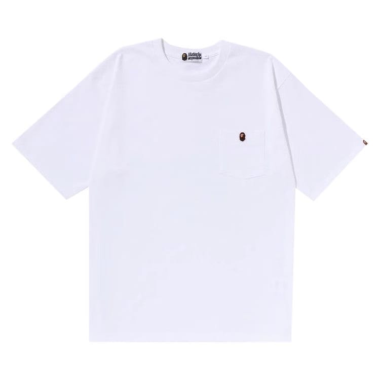 BAPE Ape Head One Point Relaxed Fit Pocket T-Shirt White