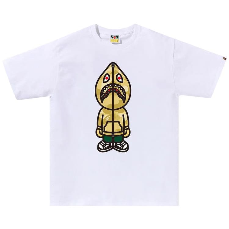 BAPE Color Camo Classic Milo Shark T-Shirt White/Yellow
