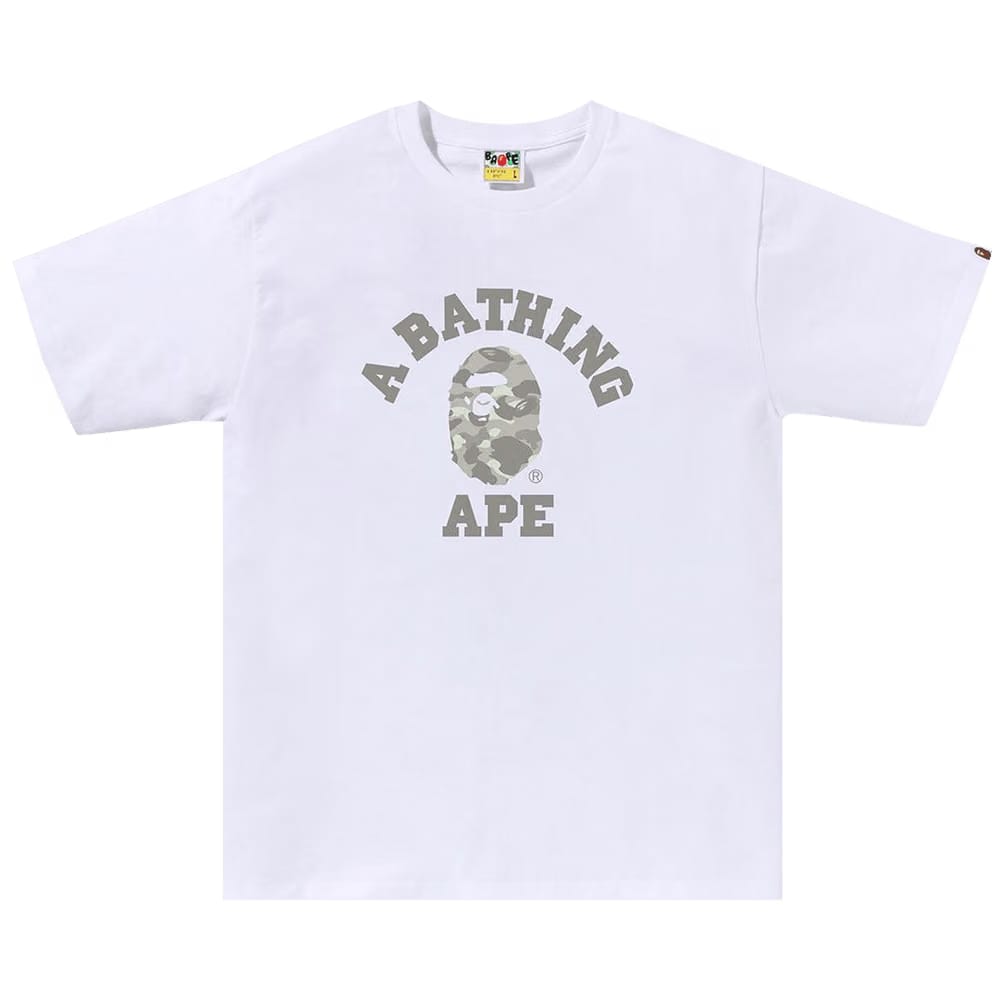 BAPE City Camo College T-Shirt White/Grey