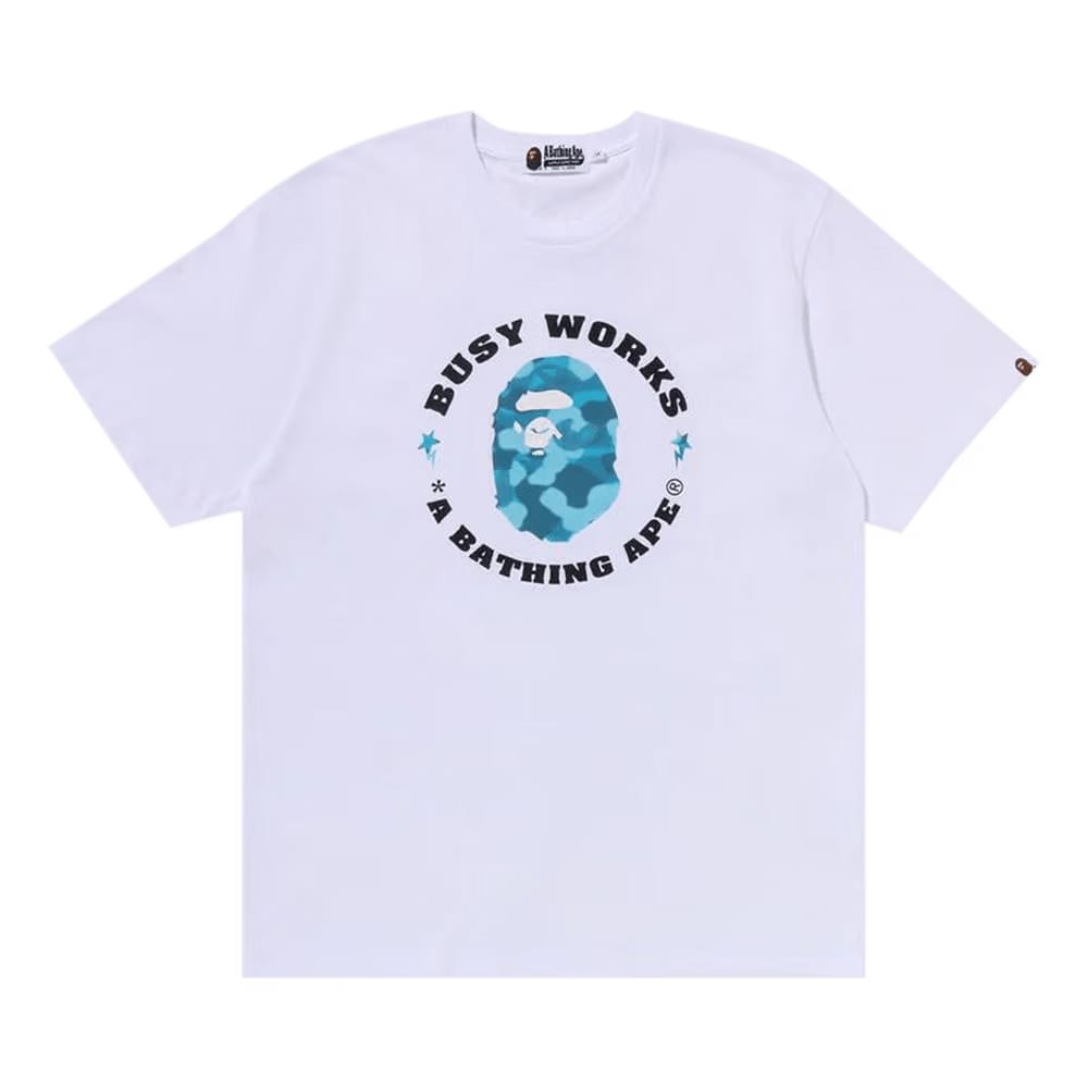 BAPE Radiation Camo Busy Works T-Shirt White