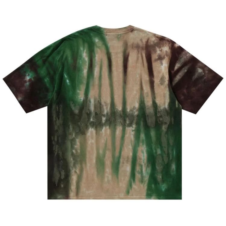 BAPE Ice Dye College Relaxed Fit T-Shirt Green