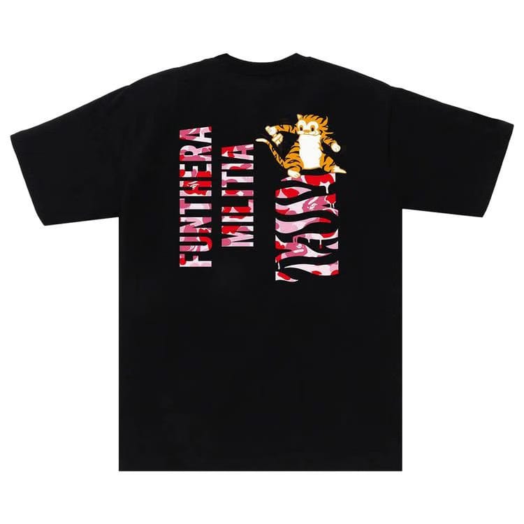 BAPE ABC Camo Tiger T-Shirt Black/Pink