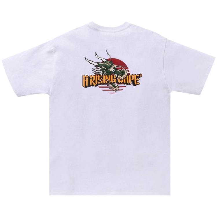 BAPE A Rising Bape Dragon T-Shirt White