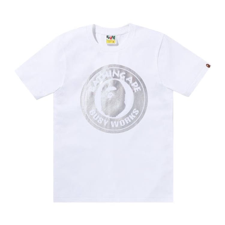 BAPE Hologram Busy Works T-Shirt White