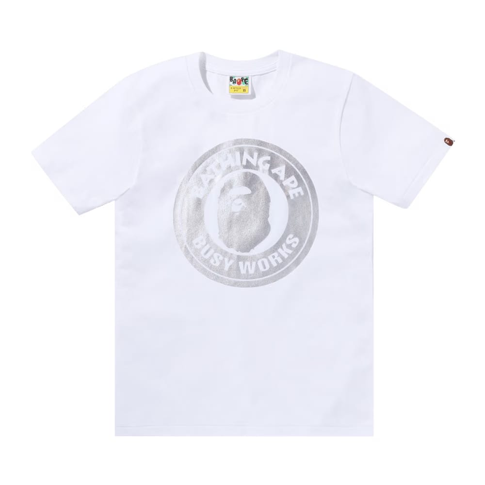 BAPE Hologram Busy Works T-Shirt White