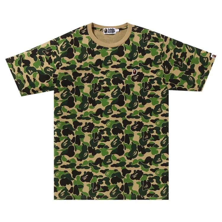 BAPE ABC Camo Ape Head One Point T-Shirt Green