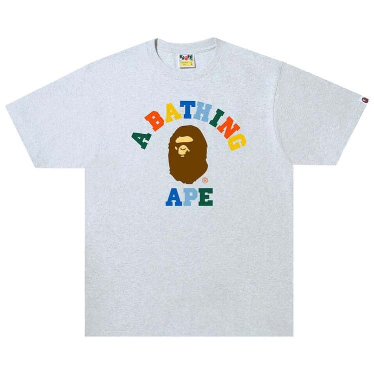 BAPE Colors College T-Shirt Grey