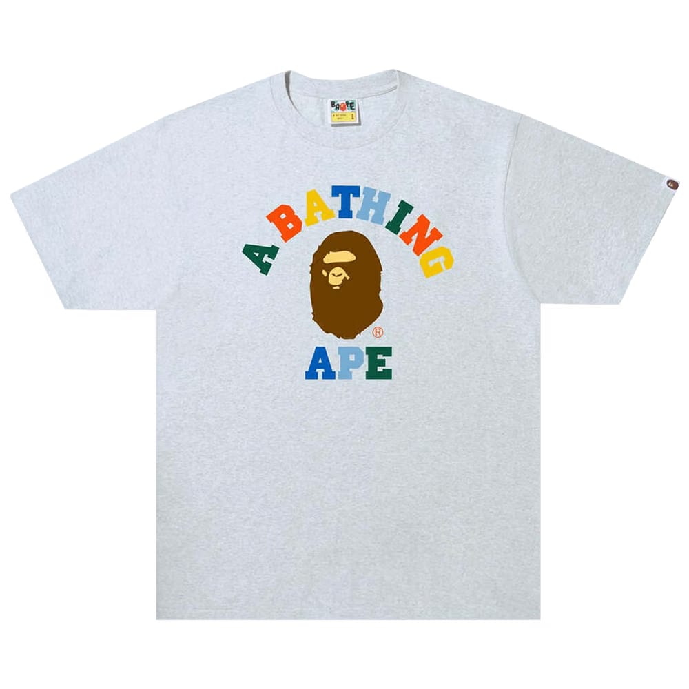 BAPE Colors College T-Shirt Grey