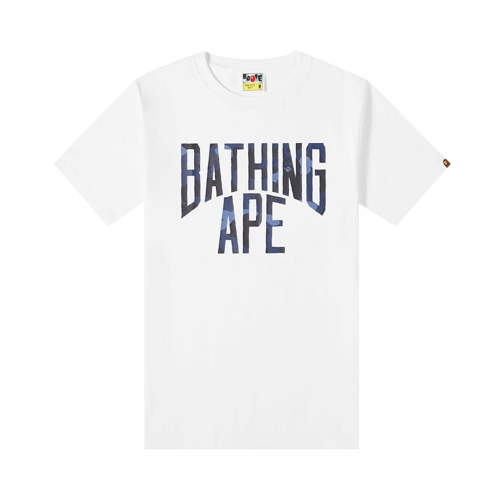 BAPE Color Camo A NYC Logo T-Shirt White/Navy