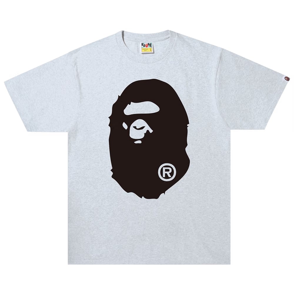 BAPE Bicolor Big Ape Head T-Shirt Grey