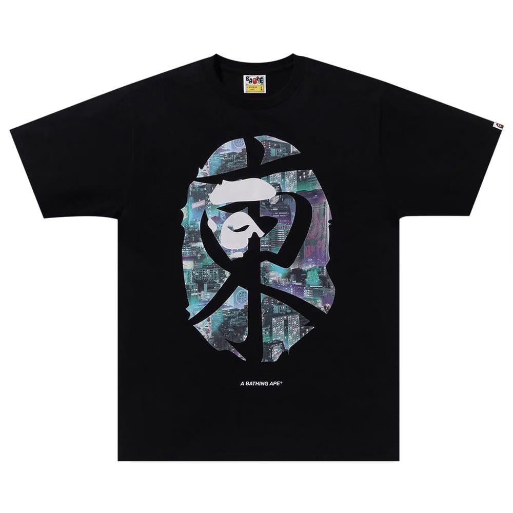 BAPE Neon Tokyo T-Shirt Black