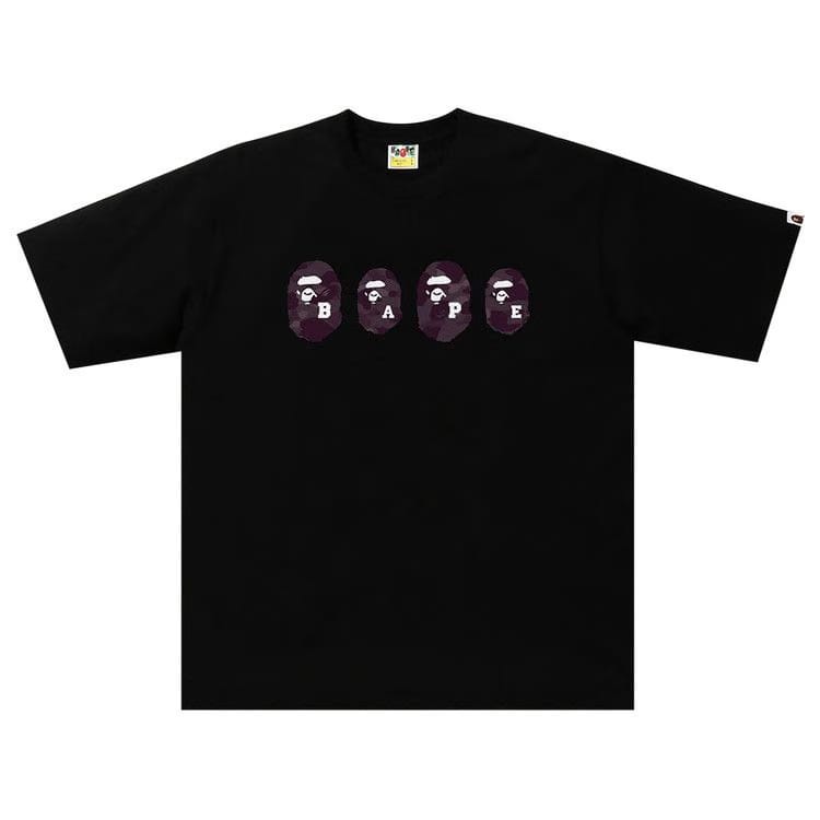 BAPE Color Camo Ape Head Relaxed T-Shirt Black/Burgundy