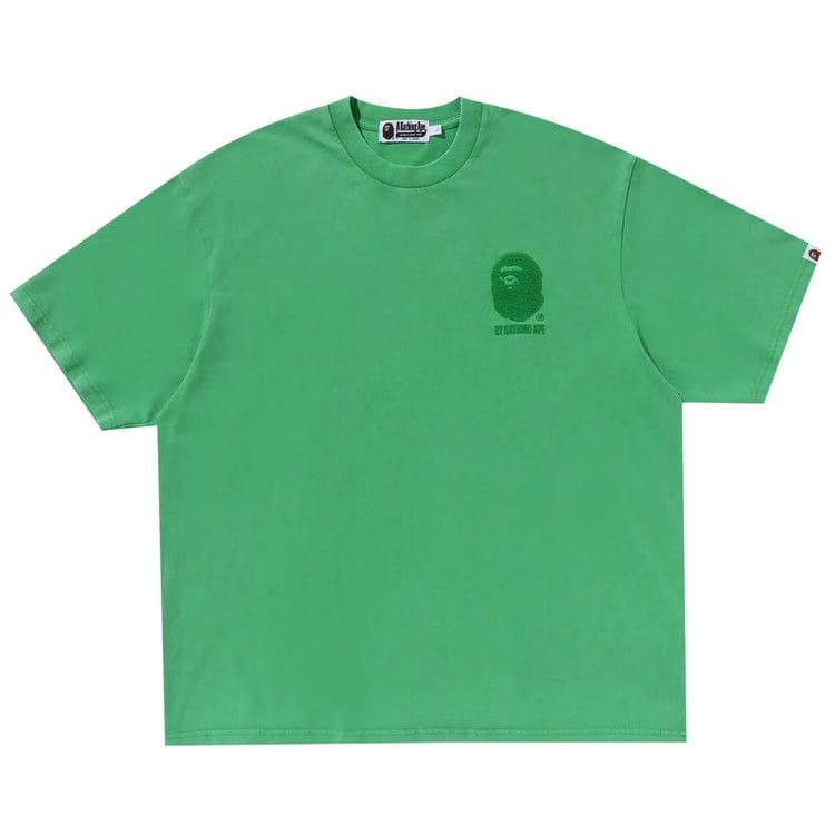 BAPE Ape Head One Point Acid Wash Relaxed Fit T-Shirt Green