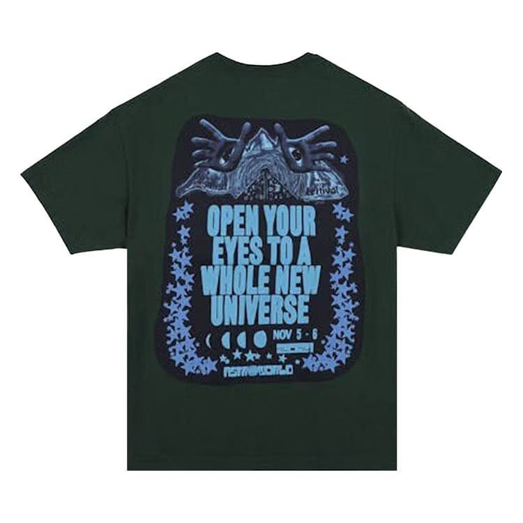 Cactus Jack by Travis Scott Open Your Eyes T-Shirt Green