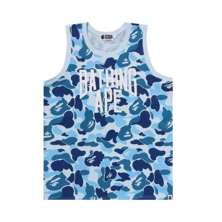 BAPE ABC Camo NYC Logo Tank Top Blue