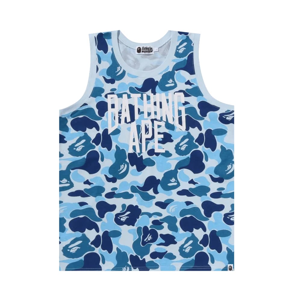 BAPE ABC Camo NYC Logo Tank Top Blue