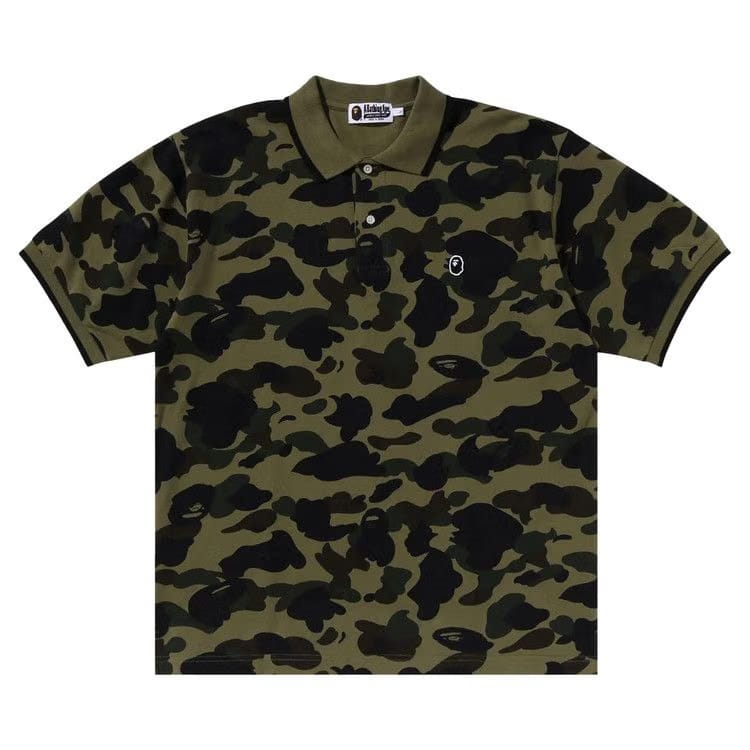 BAPE 1st Camo One Point Polo Green