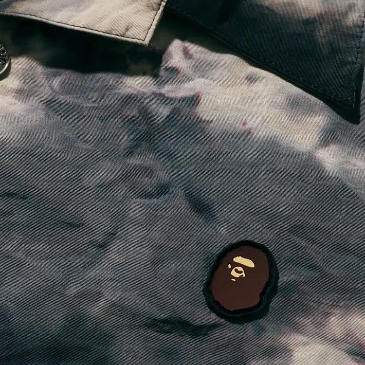 BAPE Chusen One Point Open Collar Shirt Black