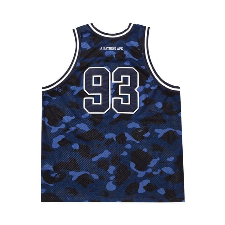 BAPE Color Camo Basketball Tank Top Navy