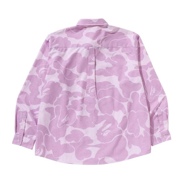 BAPE Stripe Camo Relaxed Fit Shirt Pink