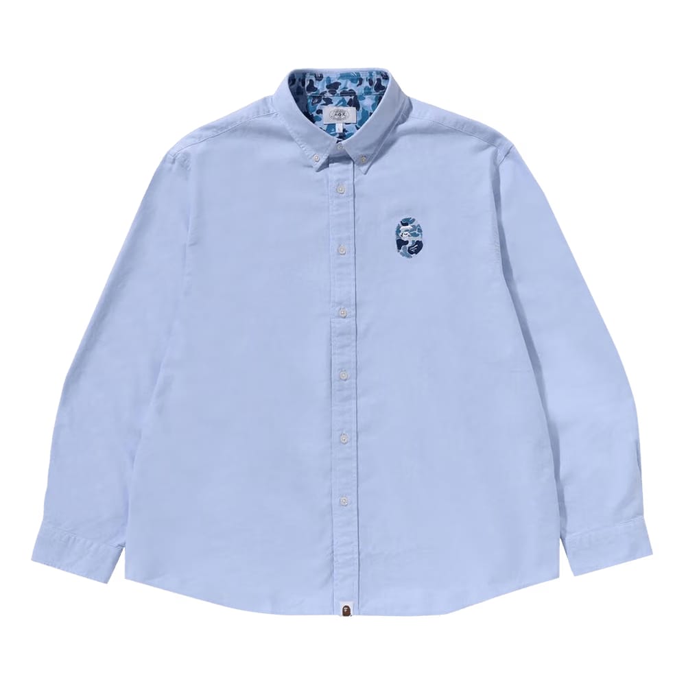 BAPE ABC Camo One Point Relaxed Fit Shirt Sax