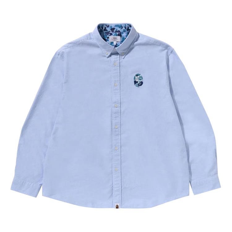 BAPE ABC Camo One Point Relaxed Fit Shirt Sax