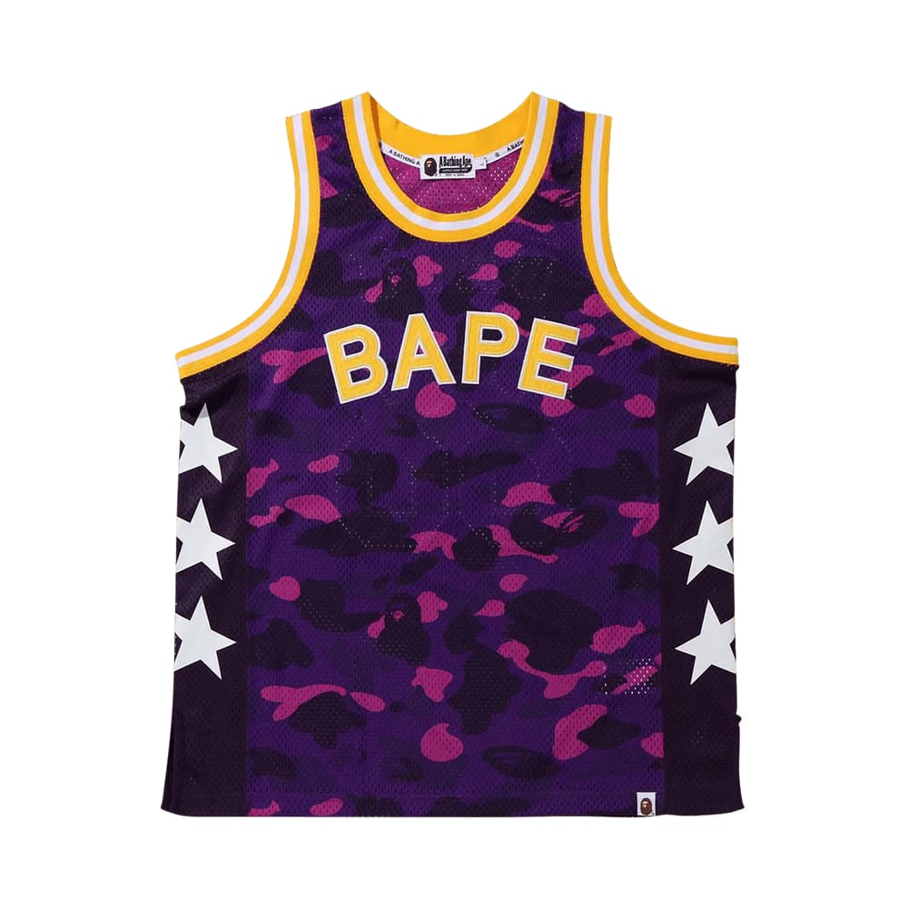 BAPE Color Camo Bape Basketball Tank Top Purple