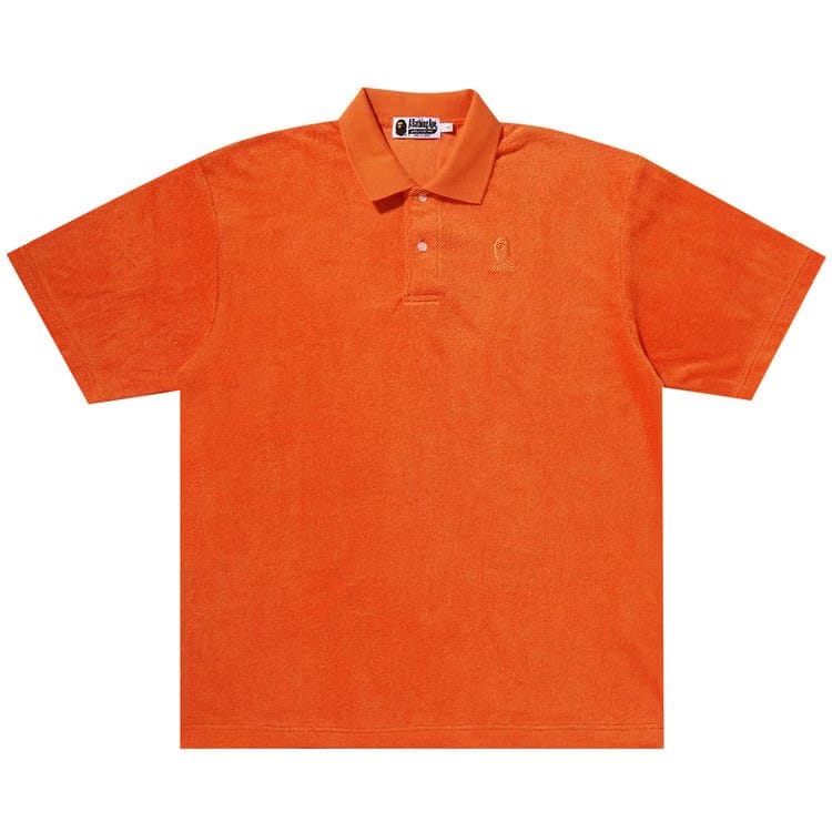 BAPE Ape Head Towelling Polo Orange
