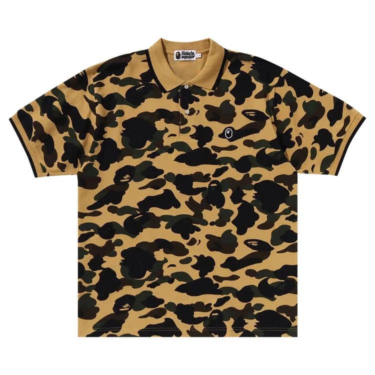 BAPE 1st Camo One Point Polo Yellow