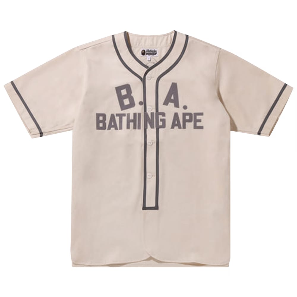 BAPE Baseball Shirt Ivory
