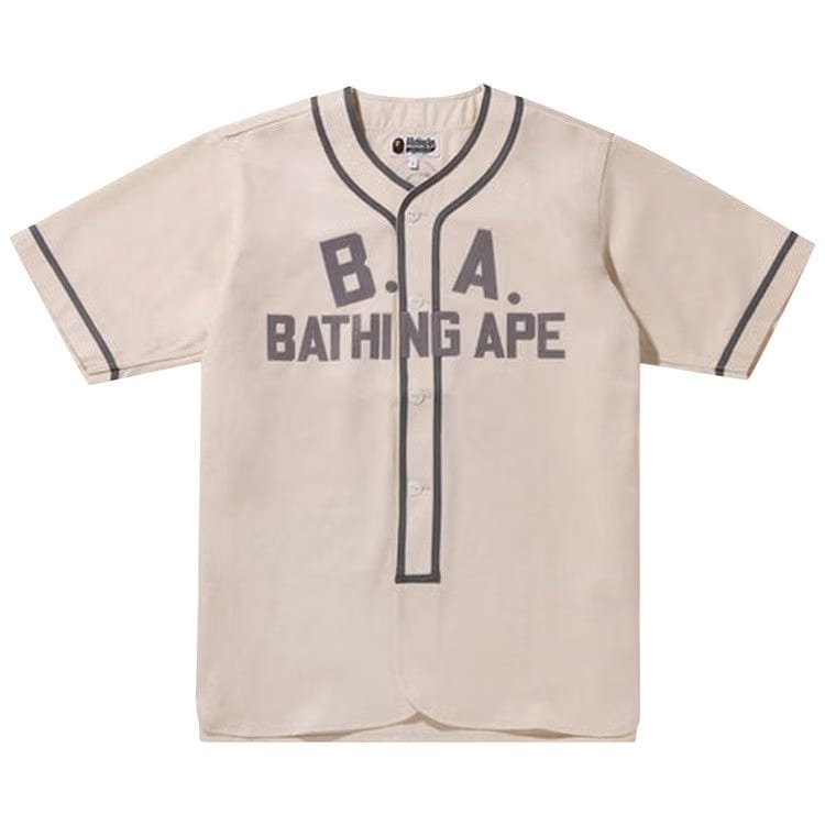 BAPE Baseball Shirt Ivory