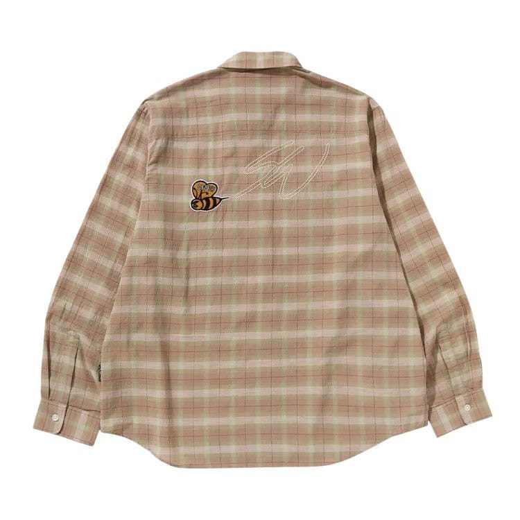 BAPE x Sean Wotherspoon Embroidery Check Shirt Beige
