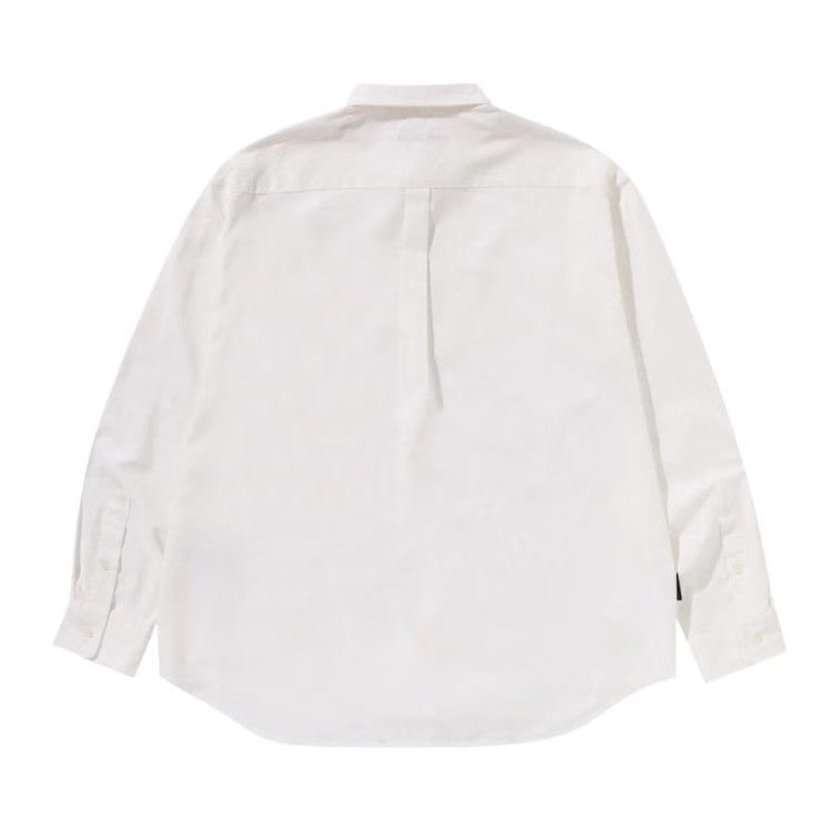 BAPE One Point Oxford Long-Sleeve Shirt White